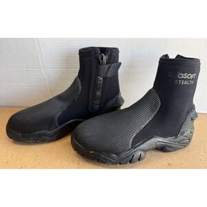 SeaSoft Ti Stealth Pro DELUXE Sz Medium Hard Bottom Scuba Booties